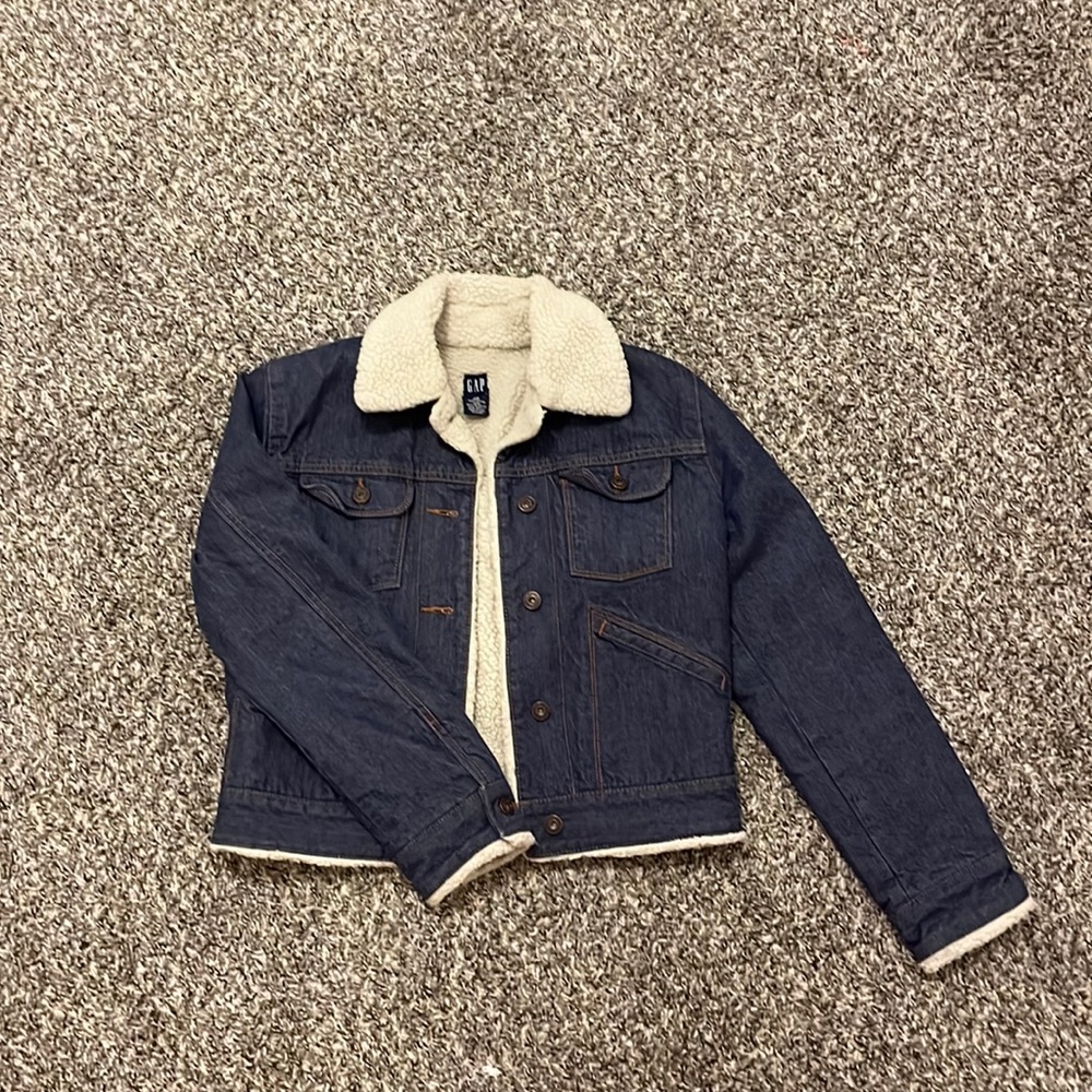Brand: Gap. Jean Jacket with Sherpa. Size: XS in Girls